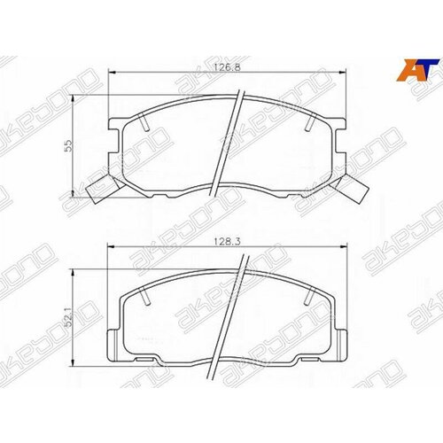 Колодки тормозные перед TOYOTA LITEACE/NOAH 96-
