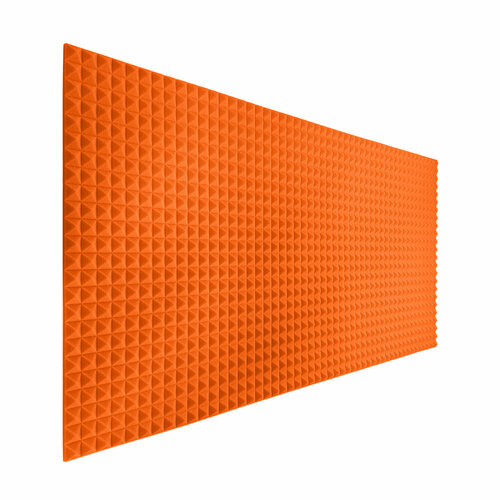 Пирамида 30 мм 1000х2000 мм (оранжевый) / Акустический поролон