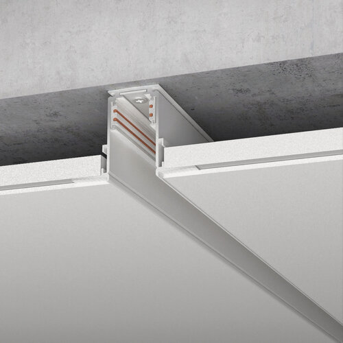 Изображение товара Шинопровод встраиваемый Elektrostandard Slim Magnetic 85128/00, цвет белый, 3 м.