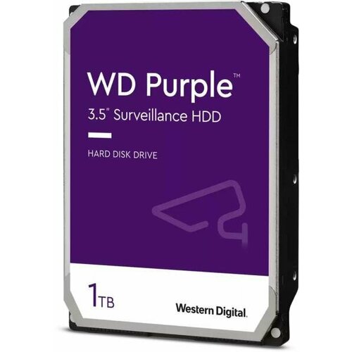 western digital жесткий диск sata 1tb 6gb s 64mb purple wd11purz wdc Жесткий диск SATA 1TB 6GB/S 64MB PURPLE WD11PURZ WDC