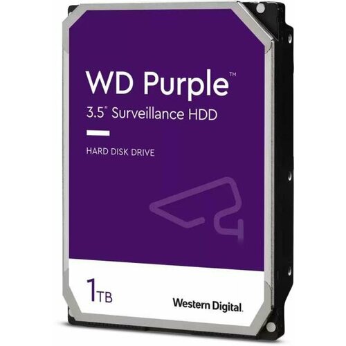 Жесткий диск SATA 1TB 6GBS 64MB PURPLE WD11PURZ WDC 7528₽