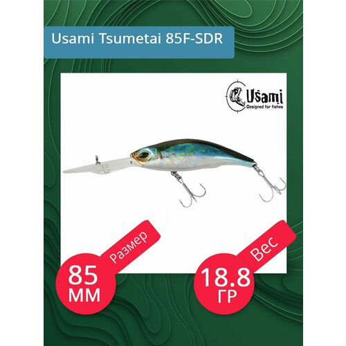 Воблер для рыбалки Usami Tsumetai 85F-SDR, 18.8 гр, цвет #107, (плавающий)