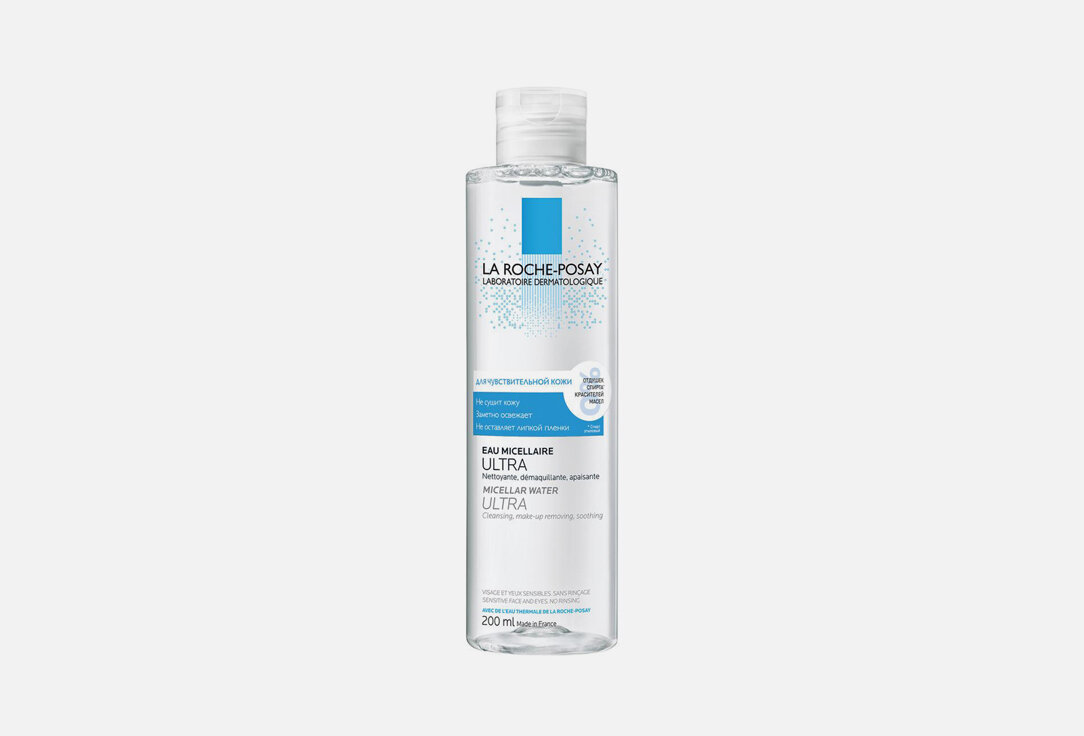 Мицеллярная вода для чувствительной кожи La Roche-Posay, eau micellaire ultra 200мл