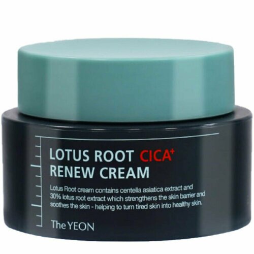 The Yeon Крем для лица увлажняющий с 30% содержанием лотоса Lotus Root Renew Cream 50 мл. the yeon lotus root renew essence эссенция восстанавливающая для лица с экстрактом лотоса 50 мл