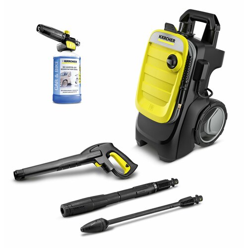 karcher набор с насадкой connect n clean и ufc 2 643 142 0 Мойка высокого давления Karcher К 7 Сompact Set 8.440-669.0 с пенной насадкой и специальным чистящим средством, производительность 600 л/ч, мотор с водяным охлаждением