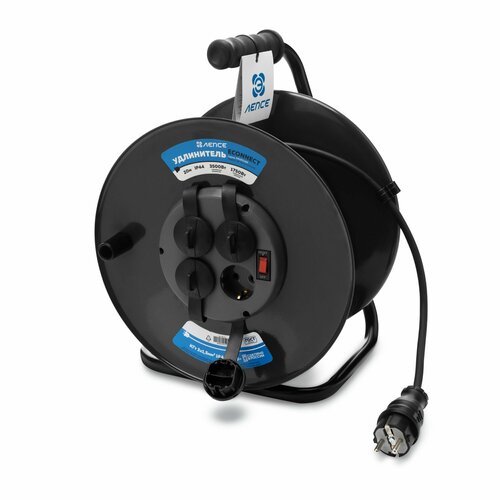 Удлинитель лепсе ГОСТ КГт 3x1,5 16А 20м IP44 на металл . катушке