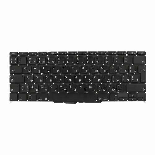фото Клавиатура с подсветкой для ноутбука apple macbook air 11 a1370 mid 2011 / macbook air 11 a1465 early 2012 - 2015 - черная der-kit