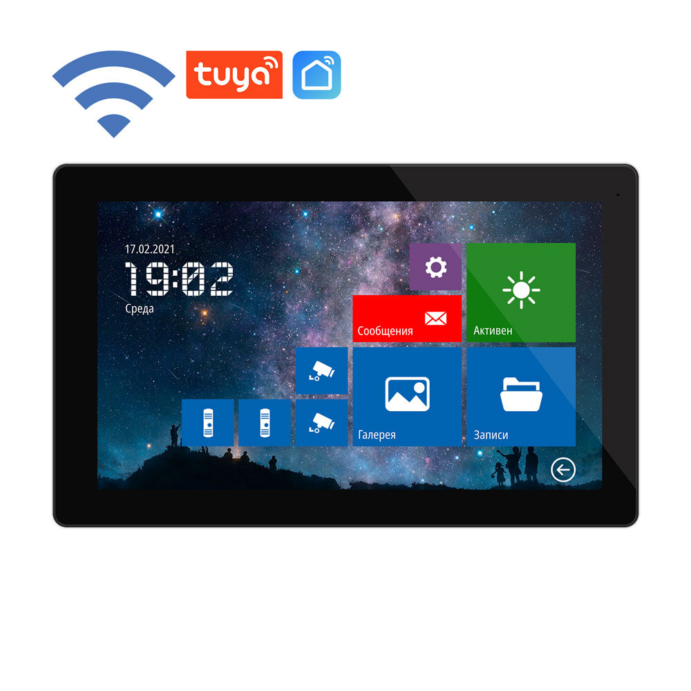 Novicam FREEDOM 10 FHD WIFI NIGHT - 10.1" сенсорный монитор Full HD домофона c переадресацией вызова на смартфон (v.4480)
