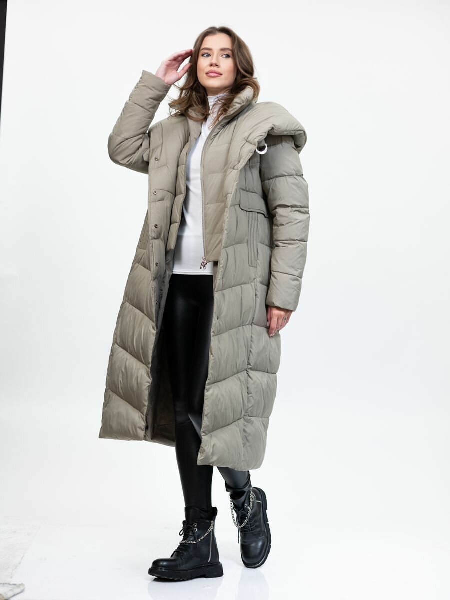 Пуховик RM shopping Базовая коллекция, размер 48, beige