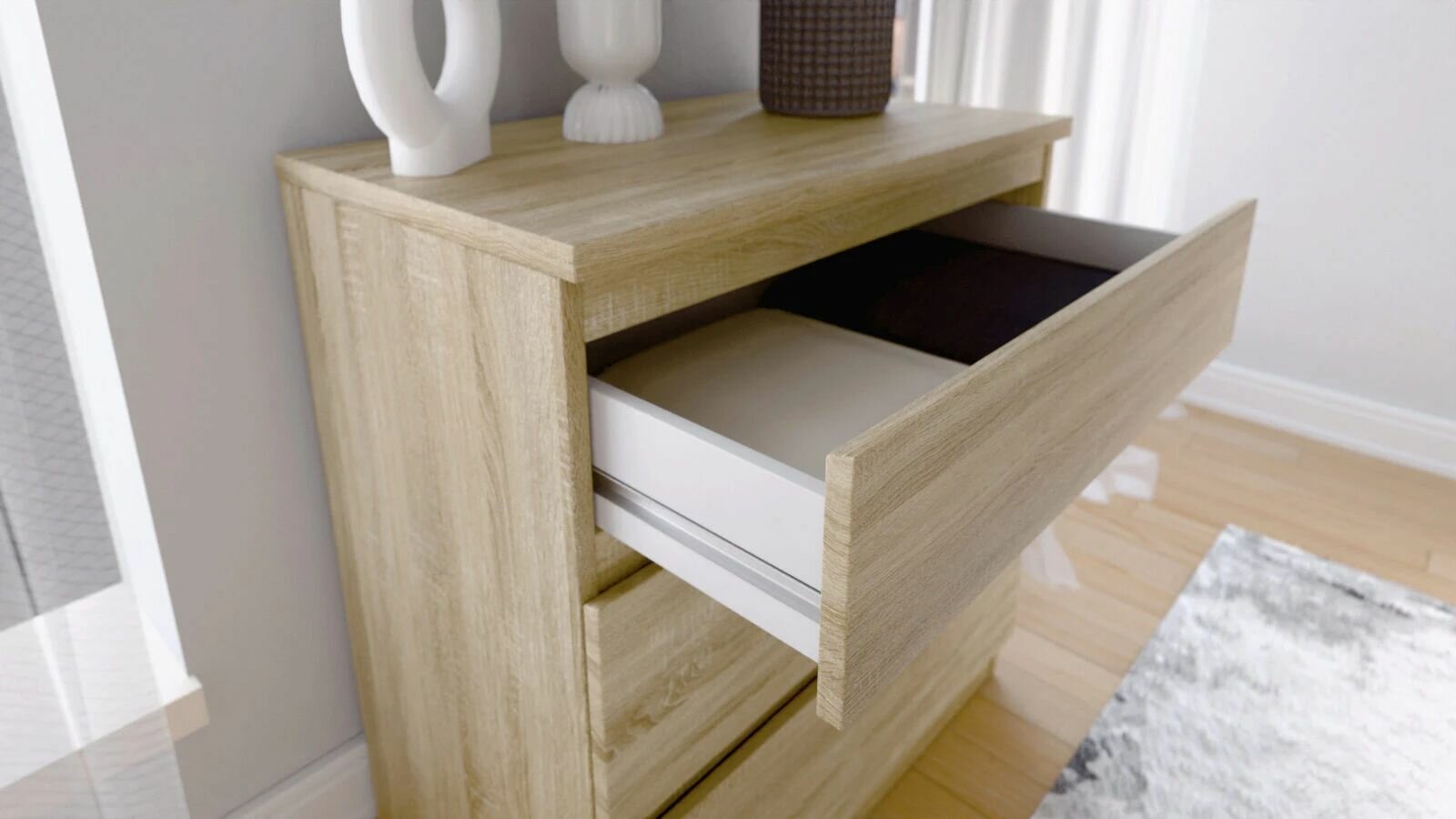 Комод 3 ящика Tim (Тим) 065*072*040 Сонома — фото 1