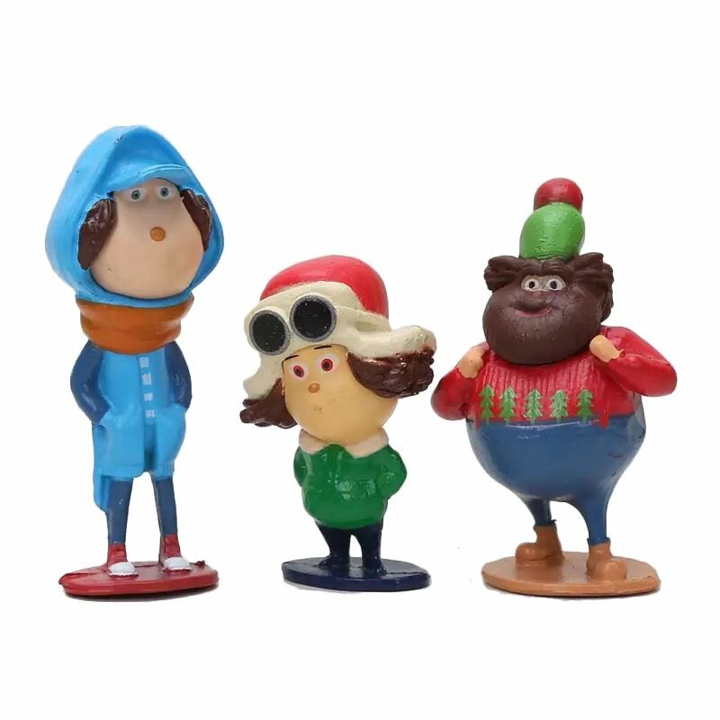 Изображение Как Гринч украл Рождество Аниме Фигурки Игрушки для детей 12шт-Праздничные подарки