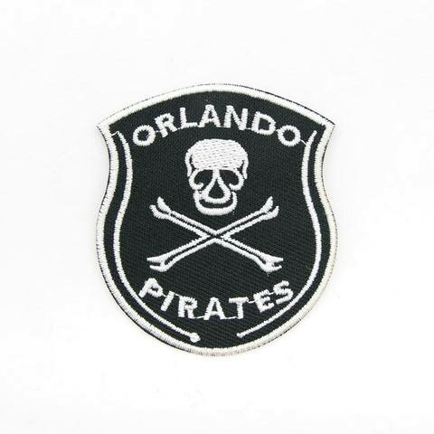 Термоаппликация Hobby&Pro "Герб Orlando Pirates" 5,3х6 см, цвет черный