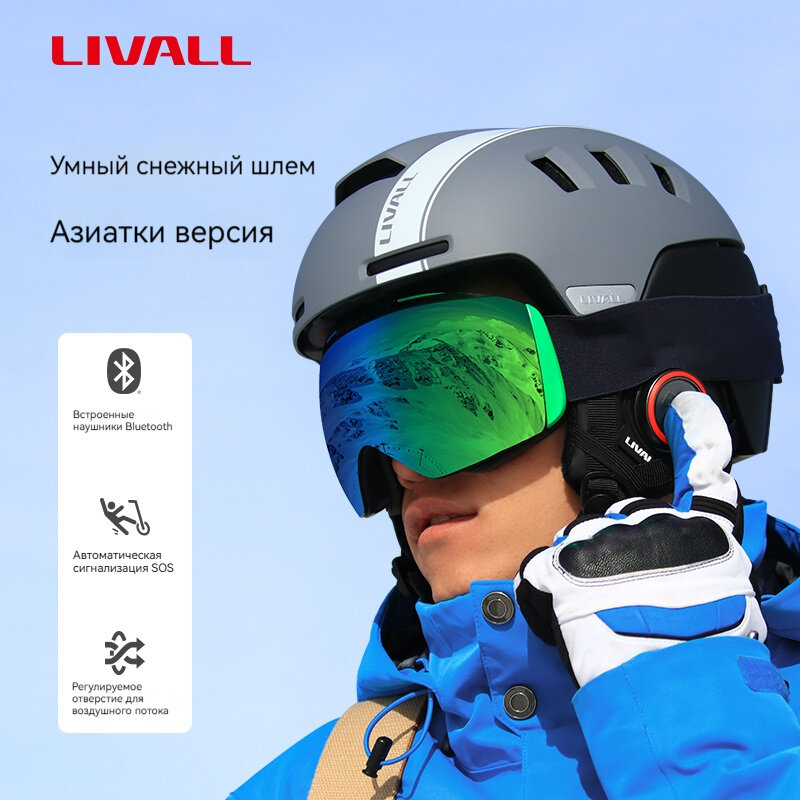 Шлем LIVALL беспроводной, SOS, Внутренняя связь, Защита от потерь (См:57-61)