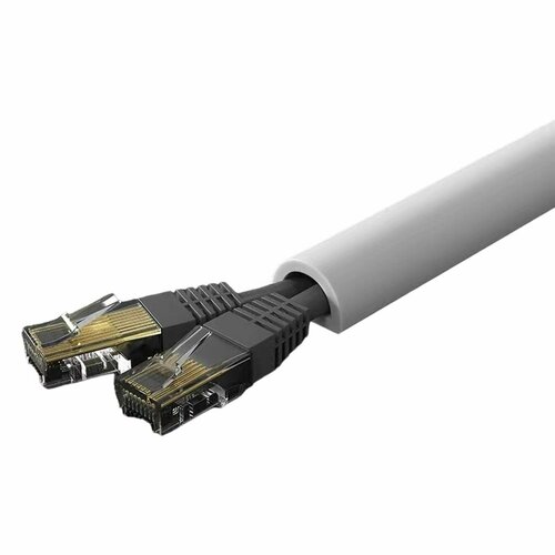 ПВХ кабель-канал самоклеящийся белый 1м 15мм 611₽