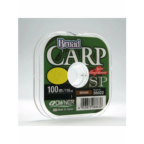 Леска Owner Broad Carp летняя SP 0.16мм 100м