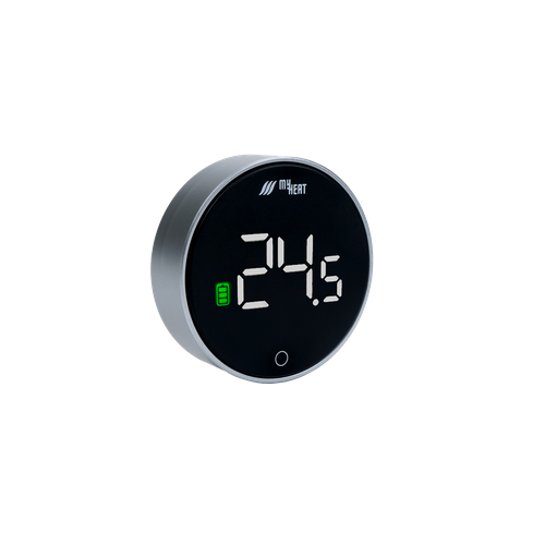 Термостат MyHeat, беспроводной, для контроллеров, с датчиком влажности, серебристый