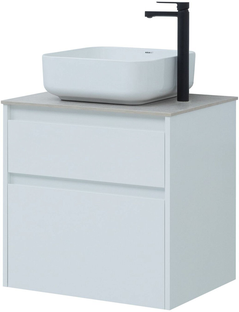 Тумба под раковину Aquanet Nova Lite 60 см 242575 с 2 ящиками, белый - фото №11