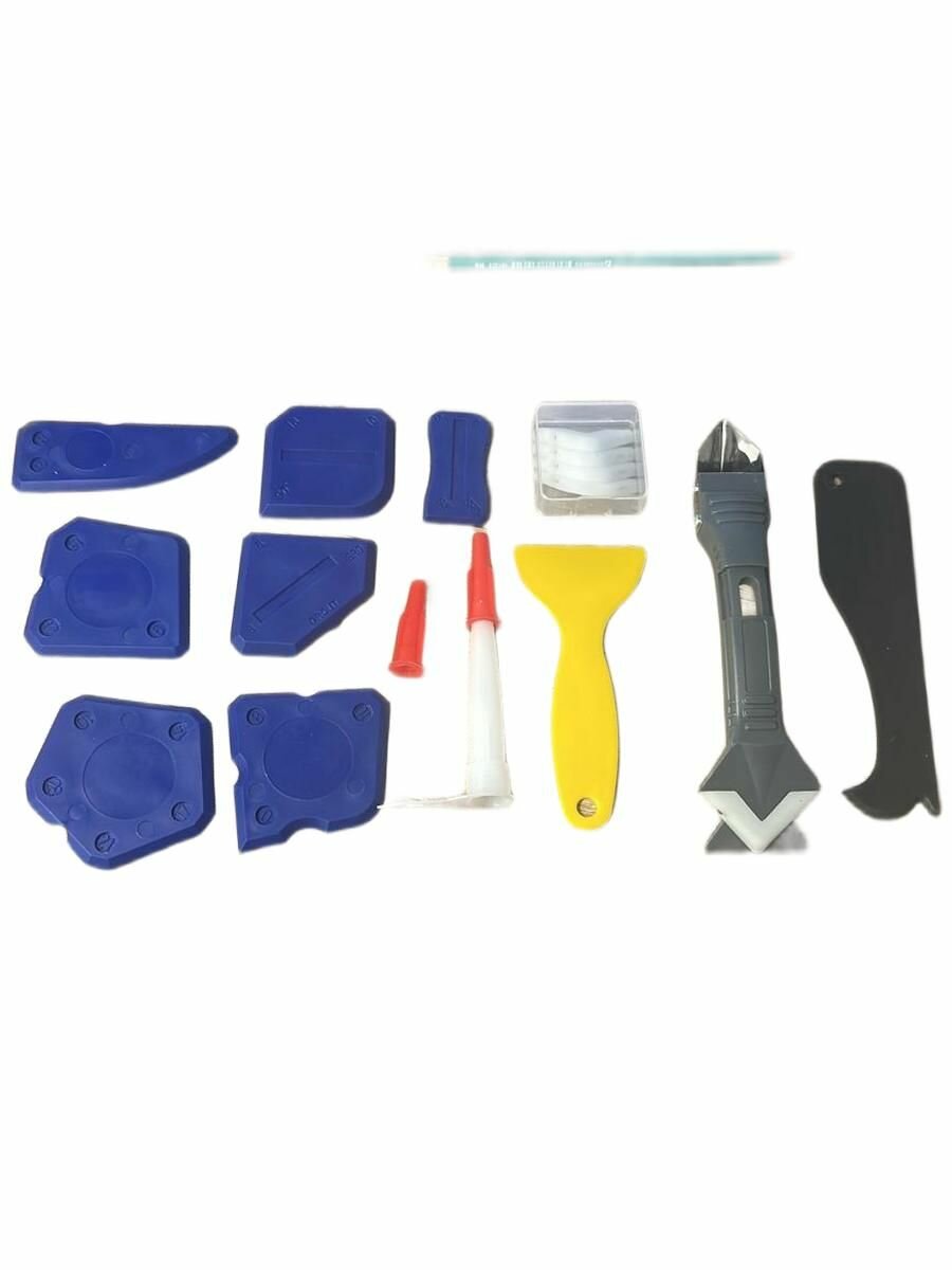 Комплект апликаторов Glazz Almaz 13 шт, для герметиков и силикона, гибкие