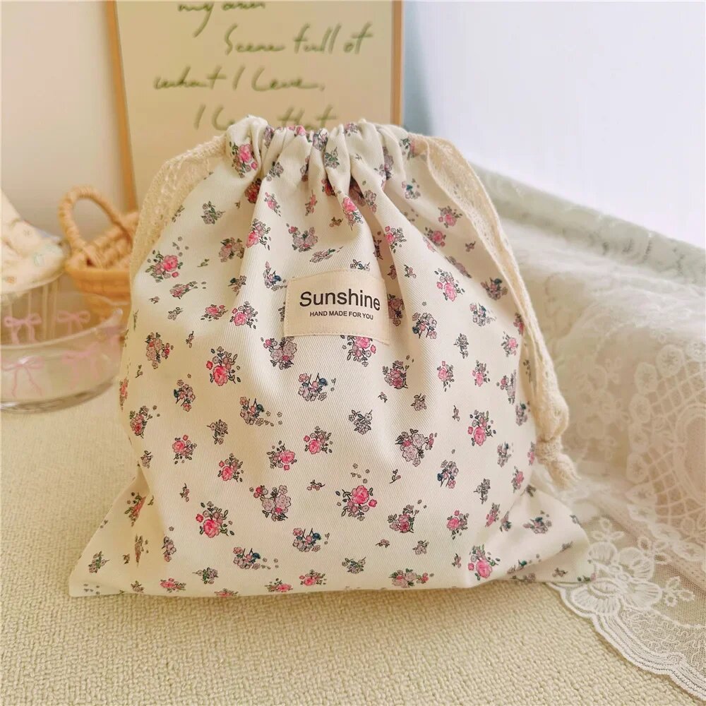 Цветочная сумка для подгузников, Розовый