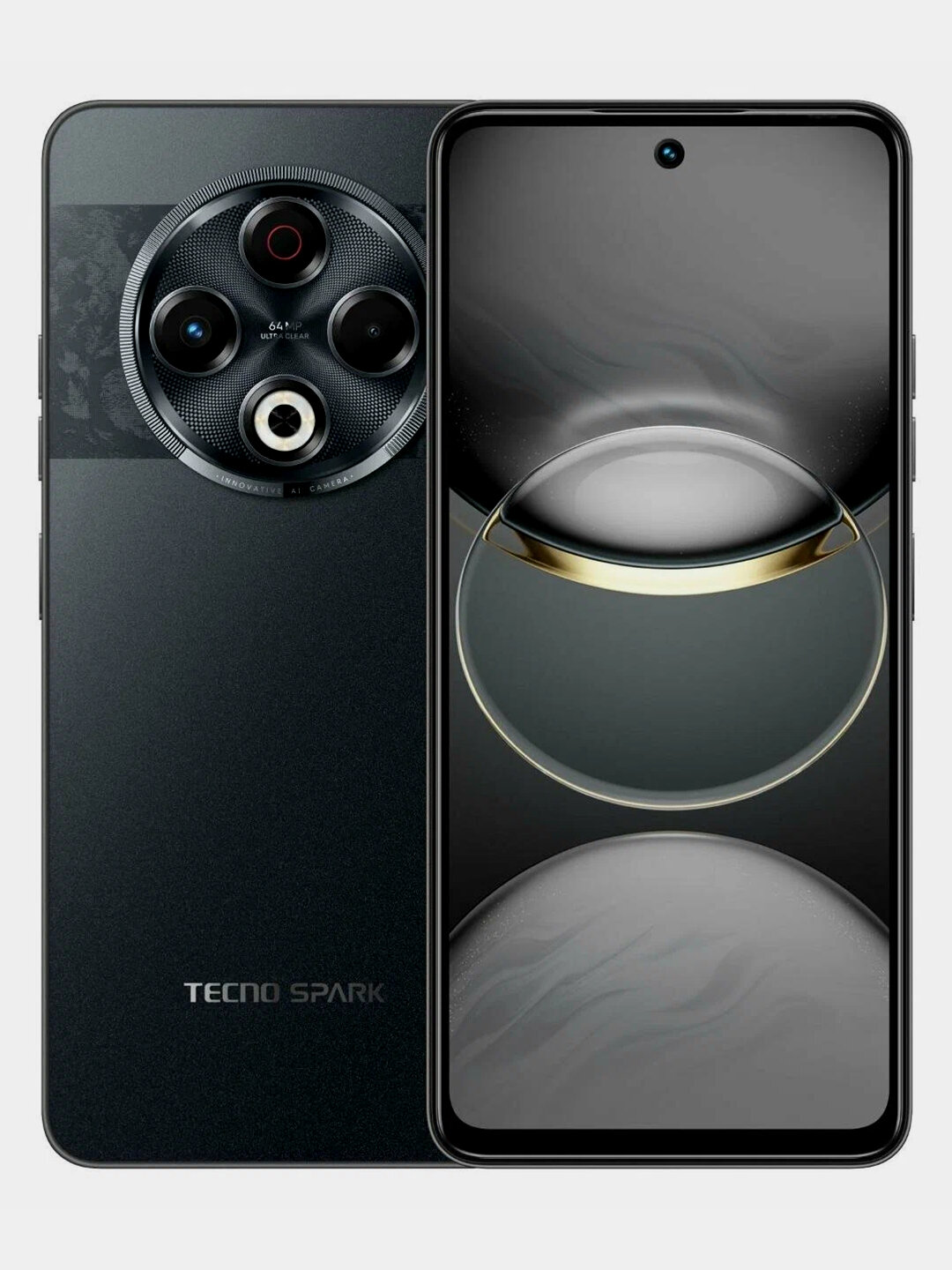 Смартфон TECNO Spark 30 8/256 GB, 64MP, 90Hz, 5000mAh, MediaTek Helio G91, Black — фото 1