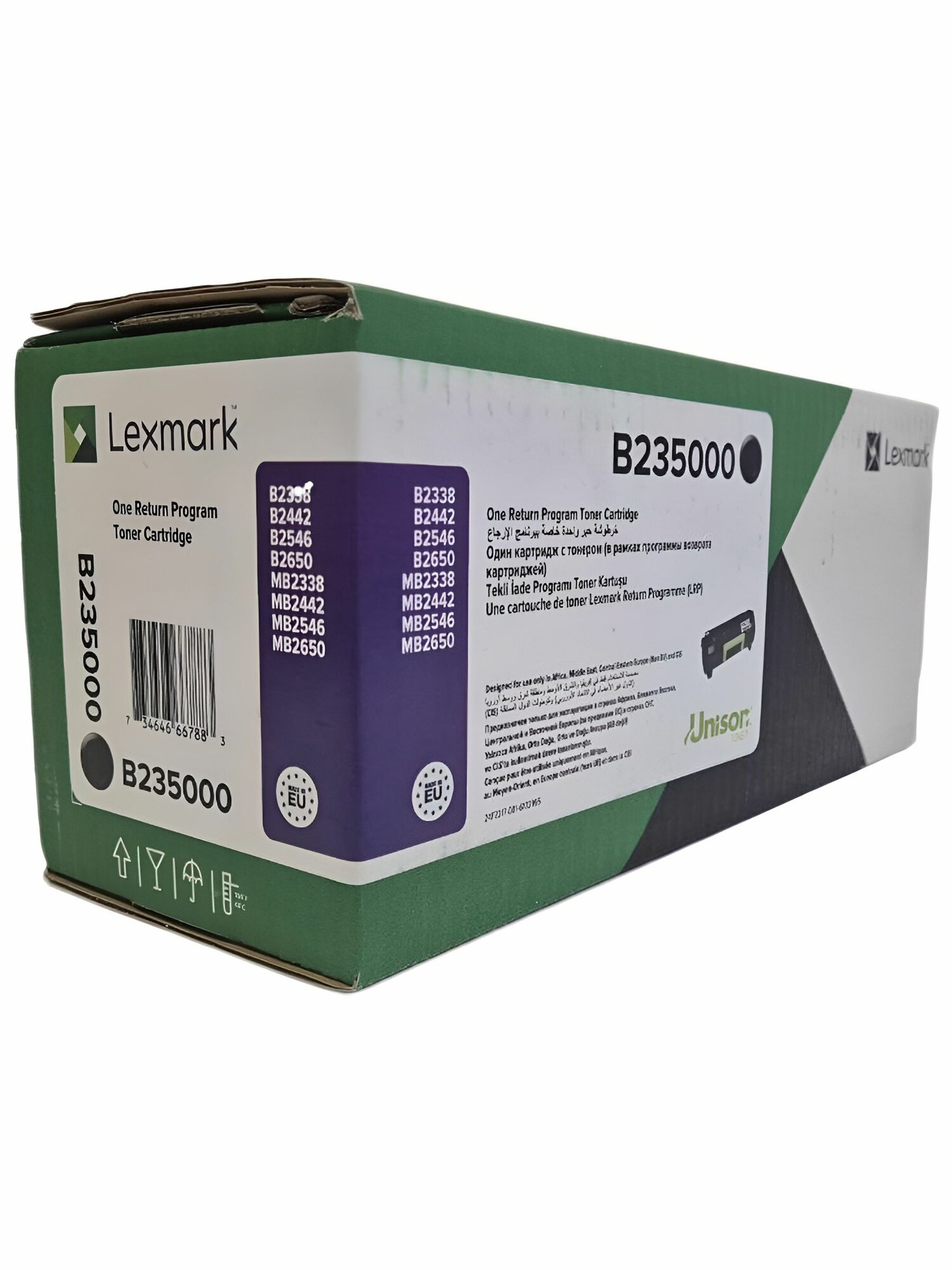Картридж лазерный Lexmark B235000 оригинальный, черный (3000 стр.) для Lexmark B2338dw/B2442dw