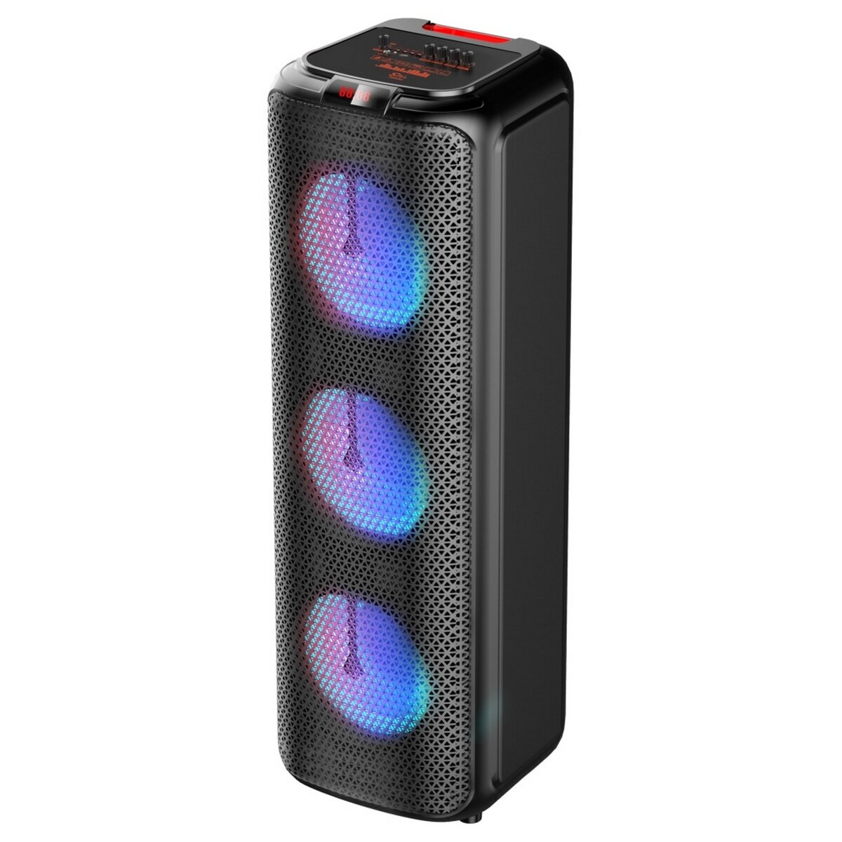 Напольная колонка Sing-e ZQS-8303 (8"60W/4.5A/+бесп. микрофон) (черный) — фото 1