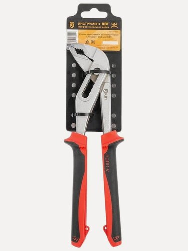 Изображение товара Переставные изолированные клещи КВТ 250 мм до 1000В 61436
