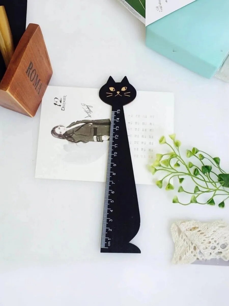 Линейка кошечка 1 шт — фото 1
