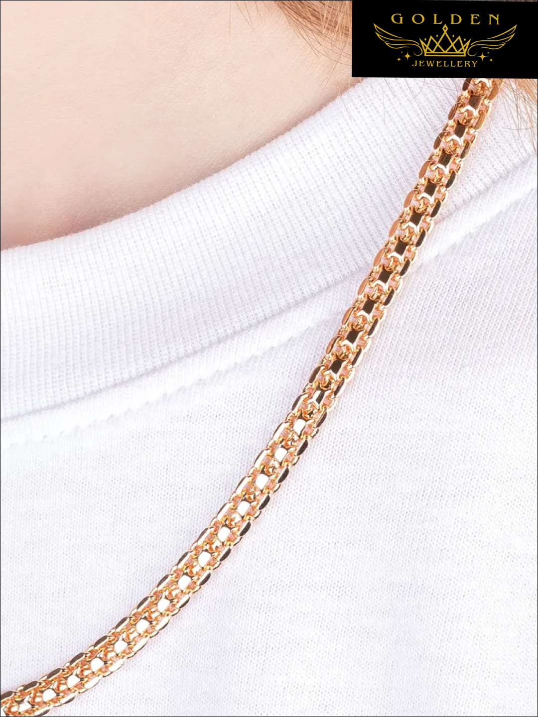 Цепь, 1 шт., длина 45 см, gold