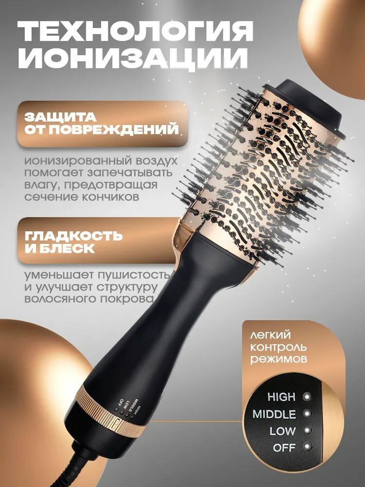 Авокадо 3D, мощность 2000 Вт, Фен, расческа для укладки волос! — фото 1