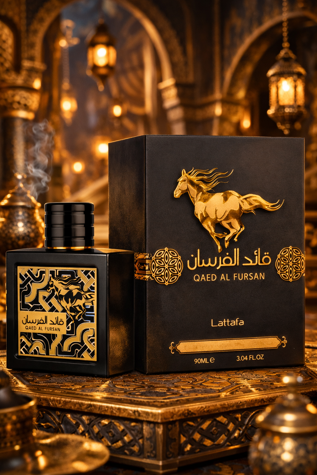 Духи Qaed Al Fursan Lattafa, парфюмированная вода для мужчин, 100 мл