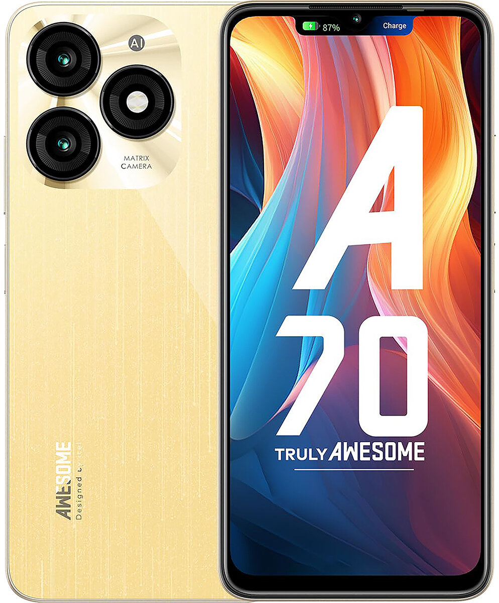 Смартфон Itel A70 4/256Gb RU Brilliant Gold