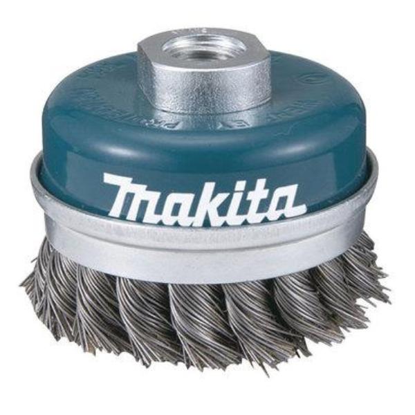 Кордщетка для УШМ Makita чашеобразная витая 60мм M14 (D-24153) - фото №1
