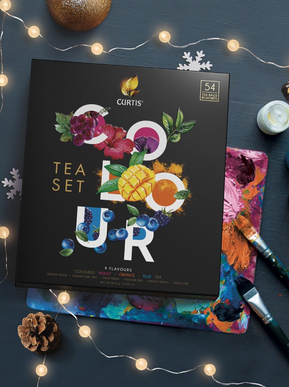 Набор чая Curtis Colour tea set 9 вкусов 54 пак - фото №2