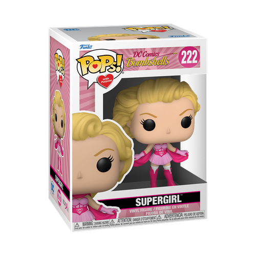 фигурка bendyfigs dc comics – superman 19 см Фигурка Funko POP Heroes: BC Awareness- Bombshell Supergirl 58502, 10 см