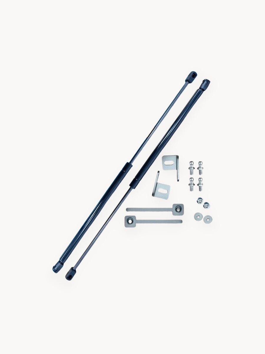 Газовые упоры капота для MITSUBISHI LANCER 10 (2007-2017) без сверления, комплект