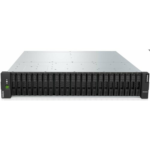 Система хранения данных Lenovo Дисковая СХД Lenovo 7Y75A00TWW ThinkSystem DE4000H 2U 24хSFF FC iSCSI SAS FC PSU 2