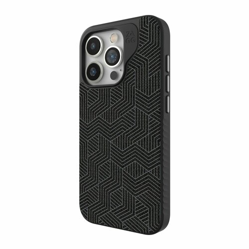 Накладка ZAGG для iPhone 15, London Snap, MagSafe. SKU:702312858, Black Geo