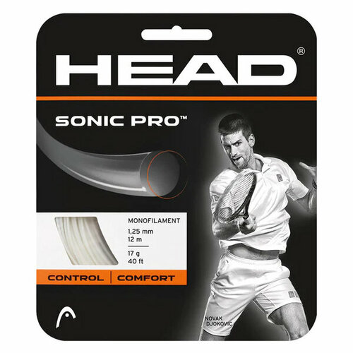 фото Струна для тенниса head 12m sonic pro white 281028-wh, 1.25