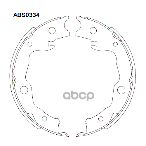 Колодки Бар. Abs0334 ALLIED NIPPON арт. ABS0334