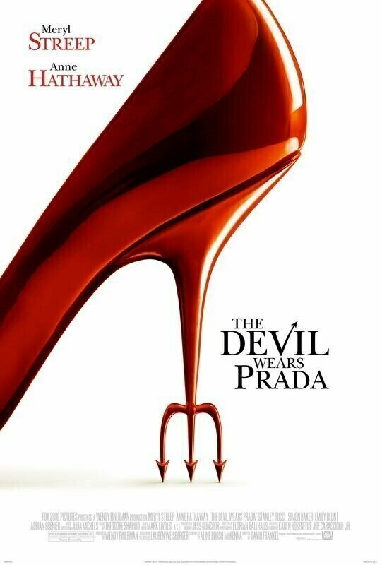 Плакат, постер на бумаге Дьявол носит Prada (The Devil Wears Prada), Дэвид Фрэнкел. Размер 21 х 30 см