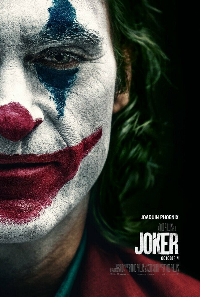 Плакат, постер на холсте Joker/Джокер. Размер 60 х 84 см