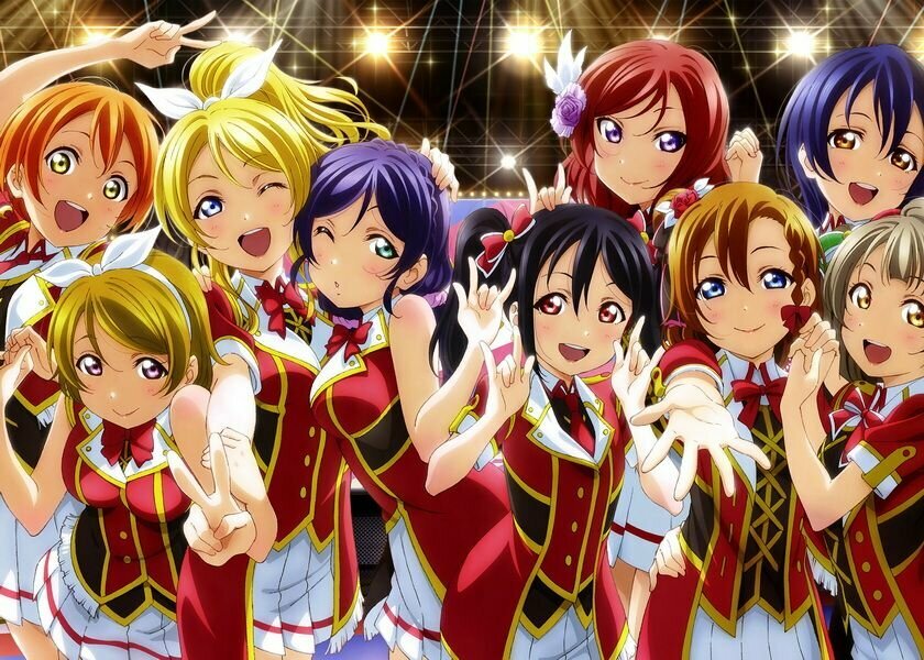 Плакат постер на холсте Love Live. Живая любовь. Размер 21 х 30 см