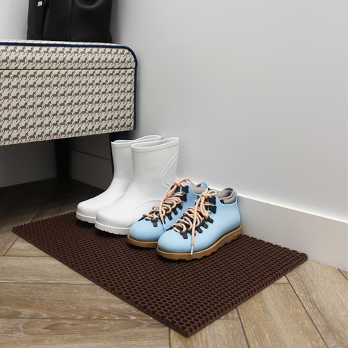 Коврик универсальный Еvaline ЭВА Соты 120х80 см коричневый