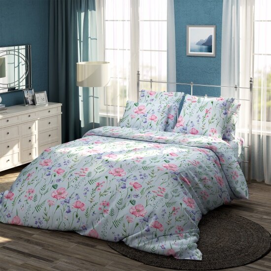 фото Семейный комплект постельного белья самойловский текстиль Лонна с наволочками 70х70