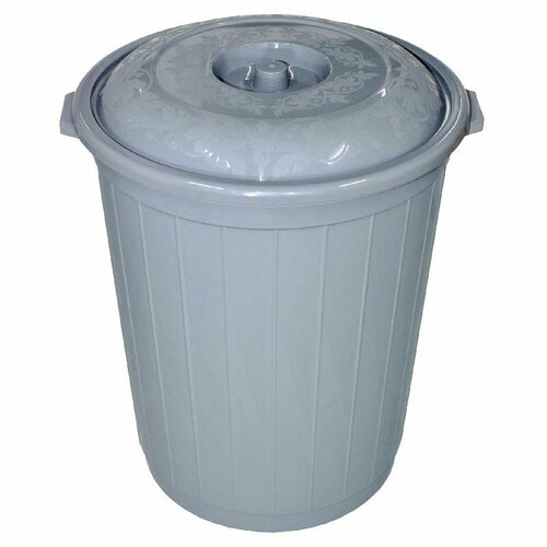 Бак для мусора 90л серый 4377₽