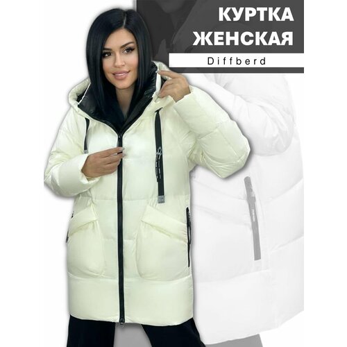 фото Куртка diffberd, размер 54, белый