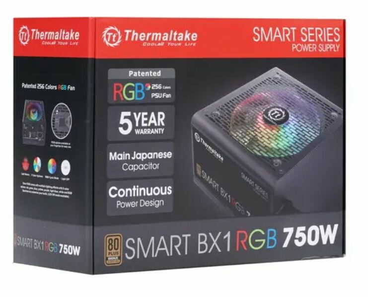 Блок питания Thermaltake Smart BX1 RGB 750W SP-750AH2NKB-2 - фото №16