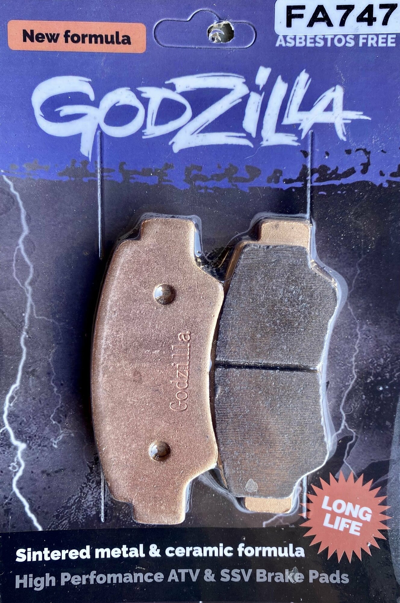 FA747 Тормозные колодки Godzilla Long LIFE