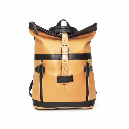 фото Рюкзак kalinovskaya, фактура гладкая, коричневый, бежевый